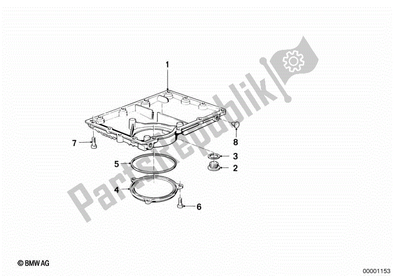 Todas las partes para Colector De Aceite de BMW K 100 LT  589 1000 1986 - 1991