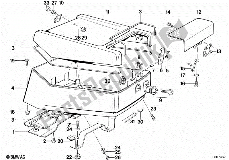 Todas las partes para Cabina De Radio Teléfono de BMW K 100 LT  589 1000 1986 - 1991