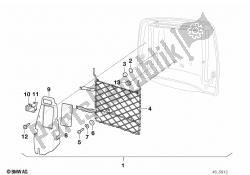 Retrofit kit, luggage compartment net