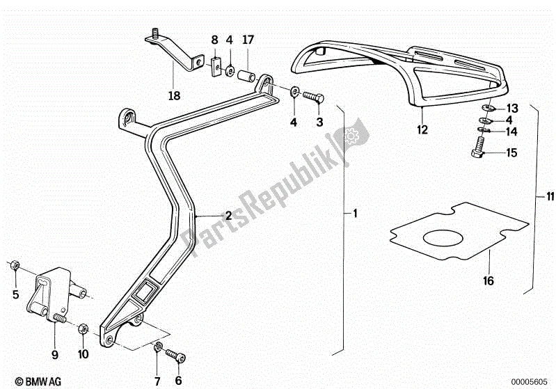 Todas las partes para Set Titular De La Caja de BMW K 100 LT  589 1000 1986 - 1991