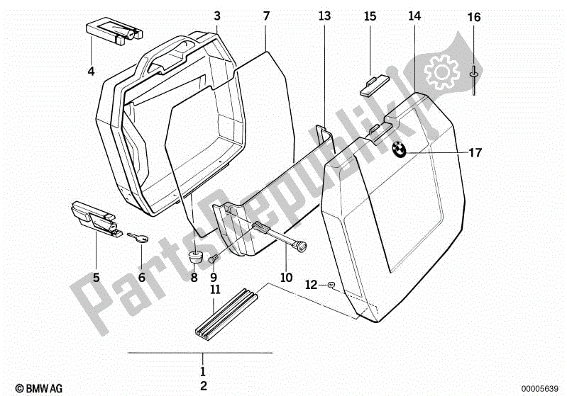 Todas las partes para Establecer Citycase de BMW K 100 LT  589 1000 1986 - 1991