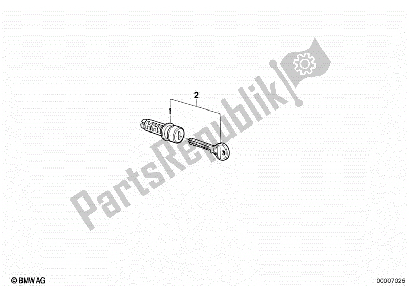 Todas las partes para Juego De Cerraduras De Maleta de BMW K 100 LT  589 1000 1986 - 1991