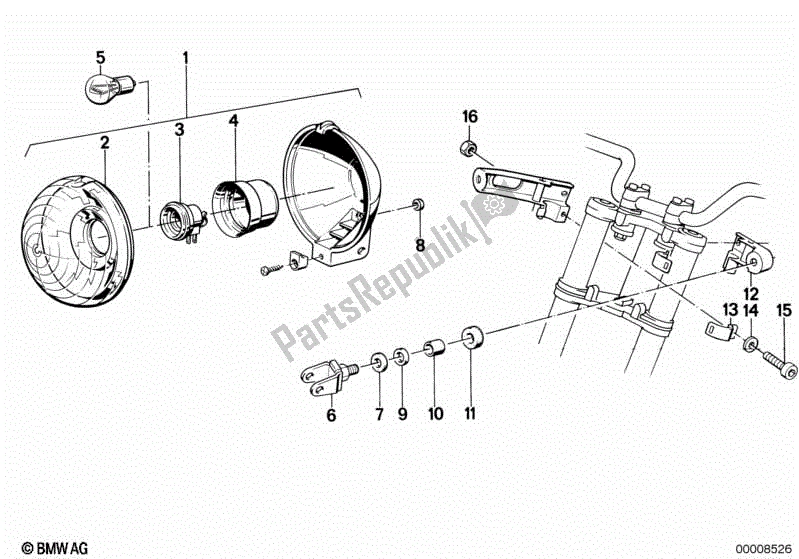 Todas las partes para Luz De Señalización de BMW K 100 LT  589 1000 1986 - 1991