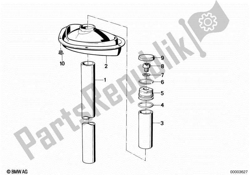 Todas las partes para Puntal de BMW K 100 LT  589 1000 1986 - 1991