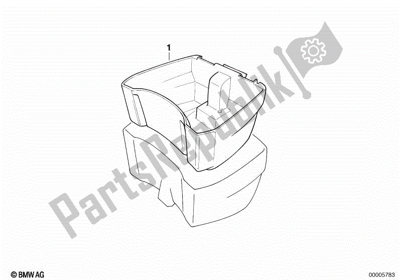 Todas las partes para Alfombra De La Caja Superior de BMW K 100 LT  589 1000 1986 - 1991