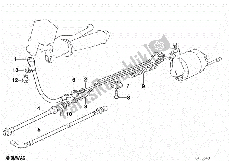 Toutes les pièces pour le Système Anti-blocage (abs) du BMW K 100 RS  589 1000 1984 - 1989