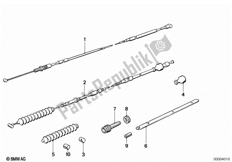 Toutes les pièces pour le Câble Bowden du BMW K 100 RS  589 1000 1984 - 1989