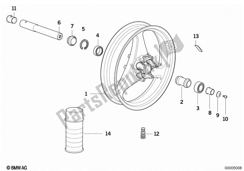 Todas as partes de Borda Fundida, Frente do BMW K 100 RS  589 1000 1984 - 1989