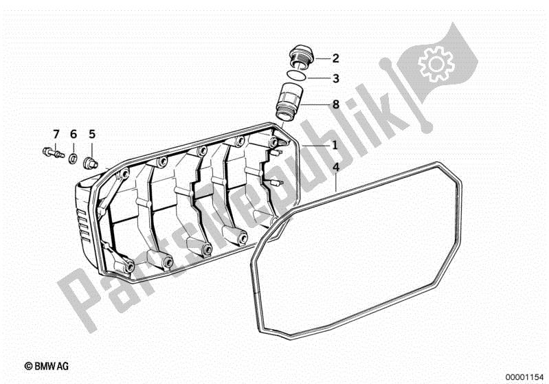 Toutes les pièces pour le Couvercle De Carter De Vilebrequin du BMW K 100 RS  589 1000 1984 - 1989