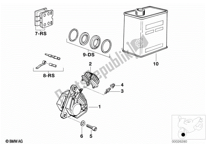 Toutes les pièces pour le Frein De Roue Avant du BMW K 100 RS  589 1000 1984 - 1989