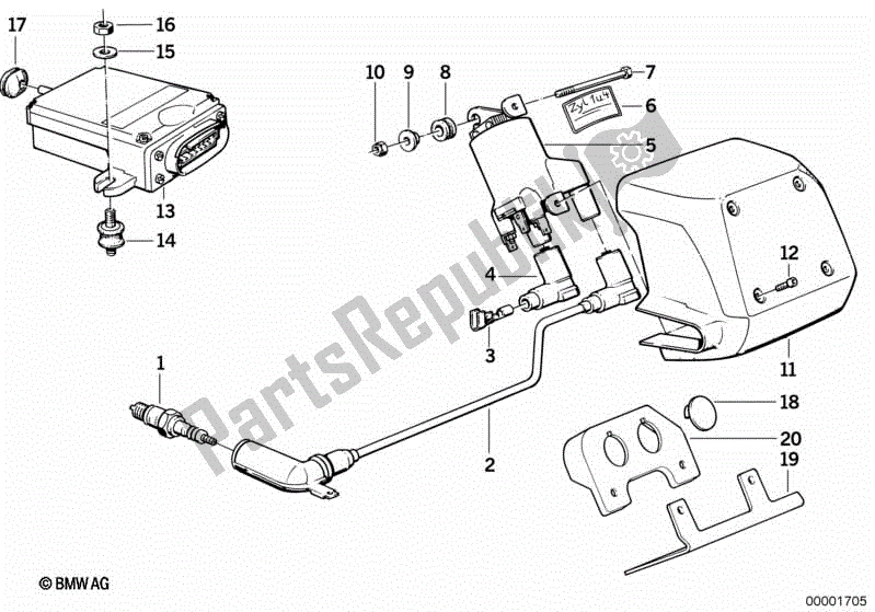All parts for the Ignition System of the BMW K 100 RS  589 1000 1984 - 1989