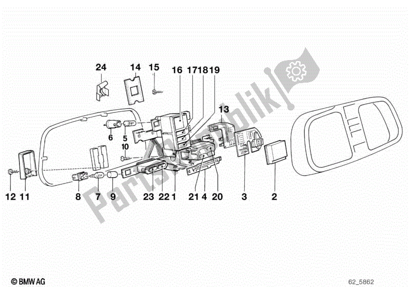 Toutes les pièces pour le Instruments Combinant Des Composants Uniques du BMW K 100 RS  589 1000 1984 - 1989