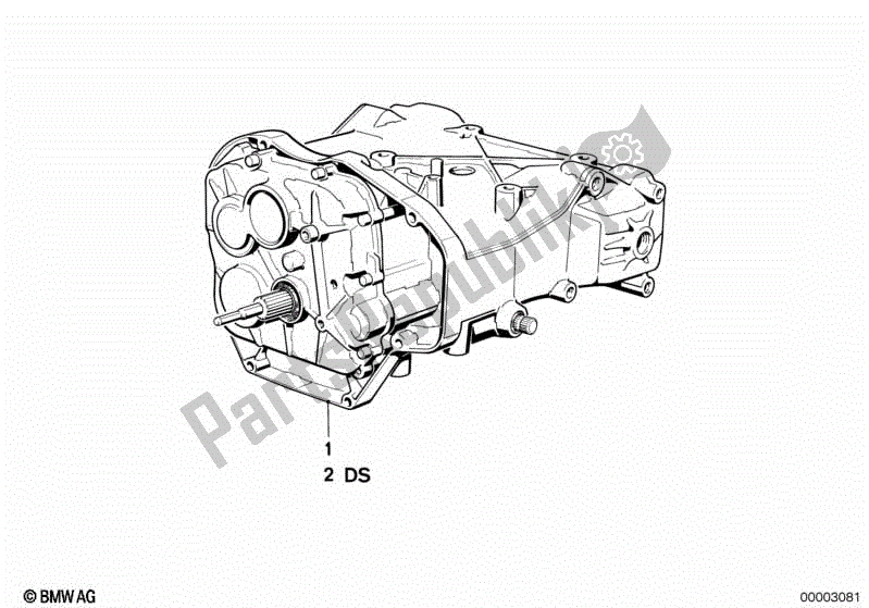 Alle onderdelen voor de Transmissie Met 5 Versnellingen van de BMW K 100 RS  89V1 1000 1990 - 1992