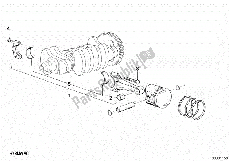 Todas las partes para Biela de BMW K 100 RS  89V1 1000 1990 - 1992