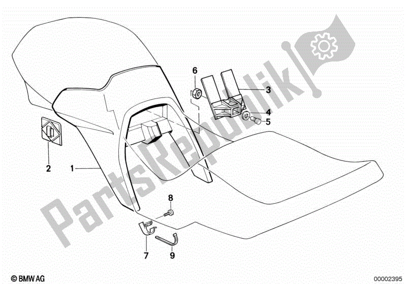 Todas las partes para Tapa Del Tanque De Combustible de BMW K 100 RS  89V1 1000 1990 - 1992