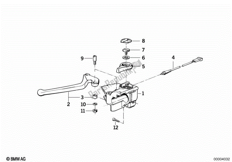 Todas las partes para Unidad De Manija Izquierda / Piezas Individuales de BMW K 100 RS  89V1 1000 1990 - 1992