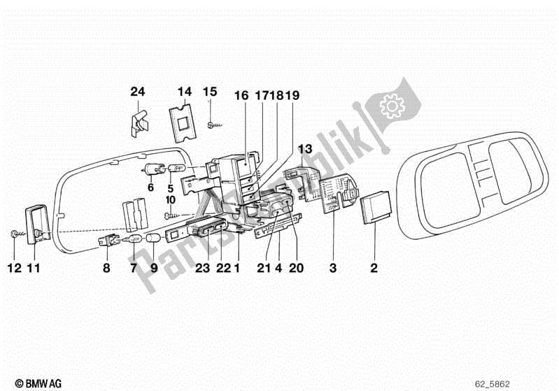 Alle onderdelen voor de Instrumenten Combineren-. Single Componenten van de BMW K 100 RS  89V1 1000 1990 - 1992
