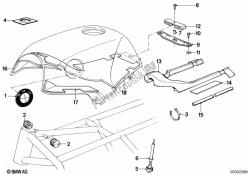 tanque de combustível / peças de fixação