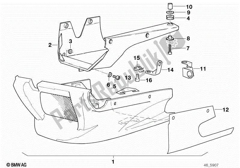 Todas las partes para Conjunto De Piezas De Montaje de BMW K 100 RT  589 1000 1984 - 1988