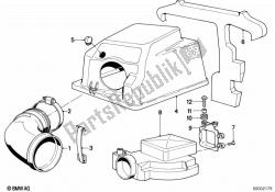 Top air cleaner housing/air-flow sensor