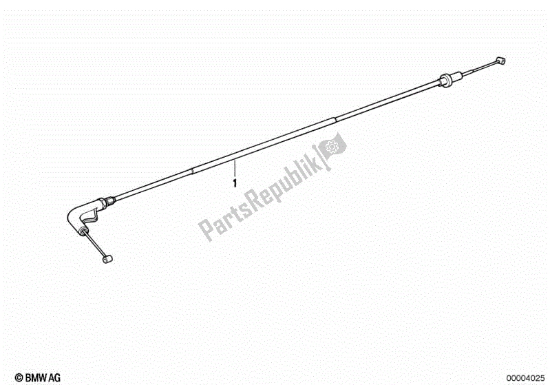 All parts for the Accelerator Bowden Cable of the BMW K 1100 LT 89V2 1992 - 1997