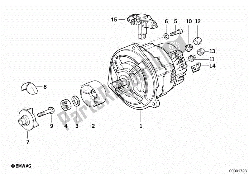 Todas las partes para Alternador de BMW K 1100 LT 89V2 1992 - 1997