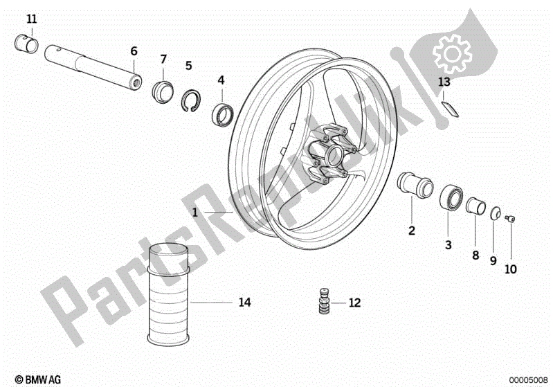 Tutte le parti per il Bordo Fuso, Frontale del BMW K 1100 LT 89V2 1992 - 1997