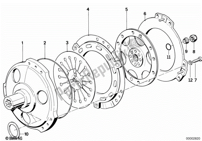 Todas las partes para Embrague - Piezas Individuales de BMW K 1100 LT 89V2 1992 - 1997