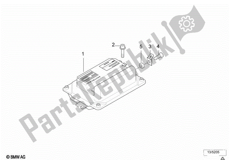 All parts for the Control Unit Motronic of the BMW K 1100 LT 89V2 1992 - 1997