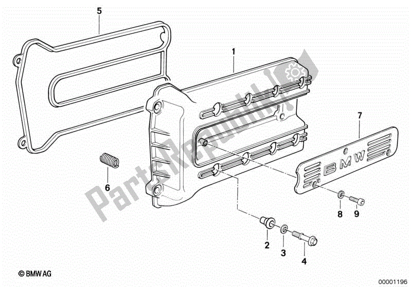 Todas las partes para Cubierta De Tapa De Cilindro de BMW K 1100 LT 89V2 1992 - 1997