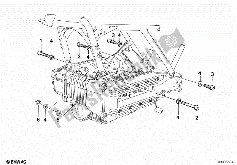 Todas las partes para Suspensión Del Motor de BMW K 1100 LT 89V2 1992 - 1997