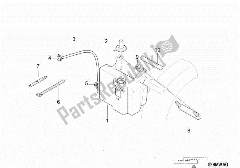 Todas las partes para Tanque De Expansión de BMW K 1100 LT 89V2 1992 - 1997