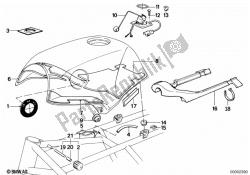 Fuel tank/attaching parts