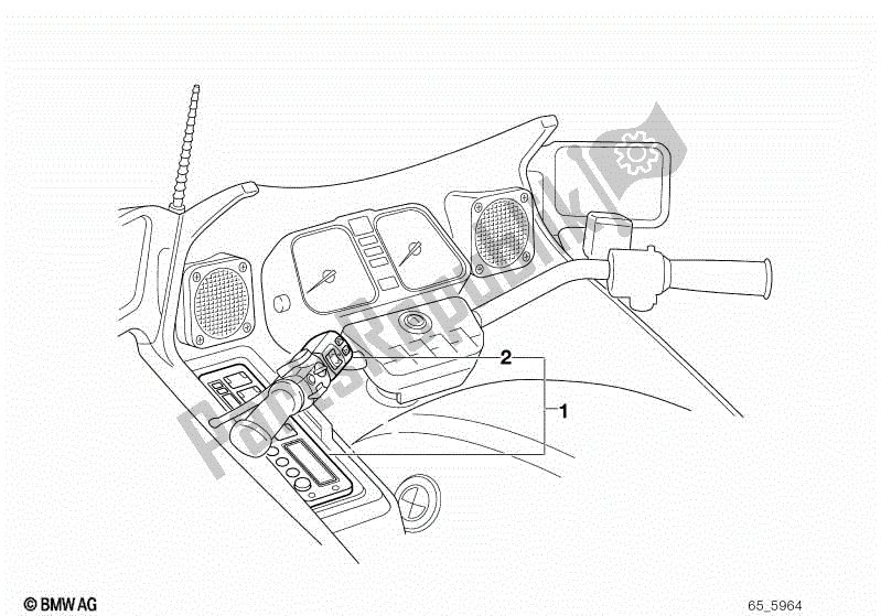 Todas las partes para Radio de BMW K 1100 LT 89V2 1992 - 1997