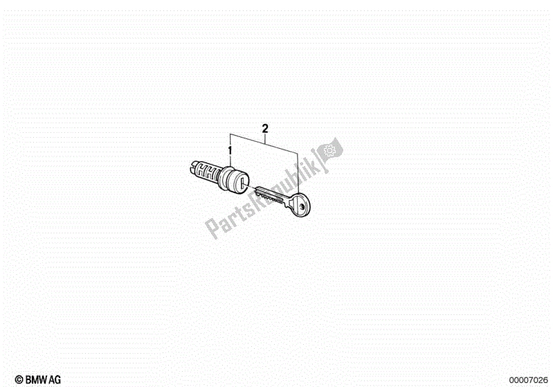 Todas las partes para Juego De Cerraduras De Maleta de BMW K 1100 LT 89V2 1992 - 1997