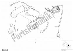 Theft alarm, mounting parts