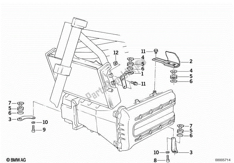 Todas las partes para Soporte Para Panel De Moldura de BMW K 1100 LT 89V2 1992 - 1997