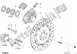 Disk brake, rear