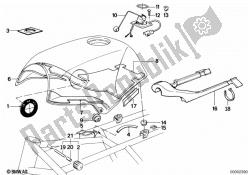 Fuel tank/attaching parts