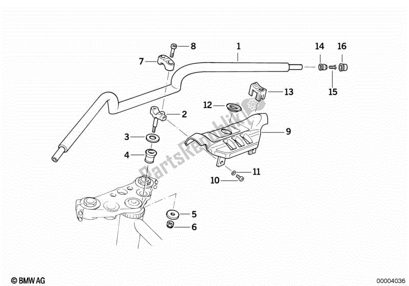 Todas las partes para Manillar de BMW K 1100 RS 89V2 1992 - 1996