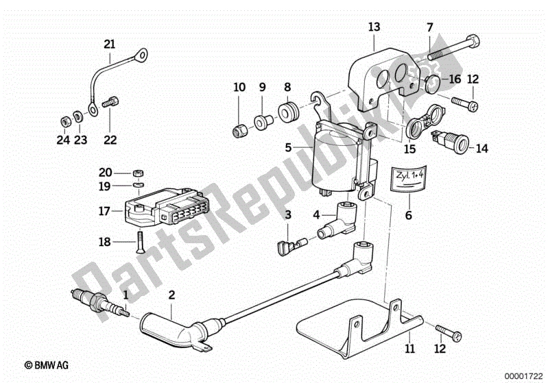Todas las partes para Sistema De Encendido de BMW K 1100 RS 89V2 1992 - 1996