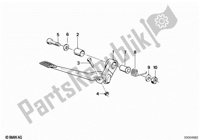 Todas las partes para Freno De Rueda Trasera, Palanca De Freno de BMW K 1100 RS 89V2 1992 - 1996