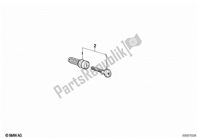 Todas las partes para Juego De Cerraduras De Maleta de BMW K 1100 RS 89V2 1992 - 1996