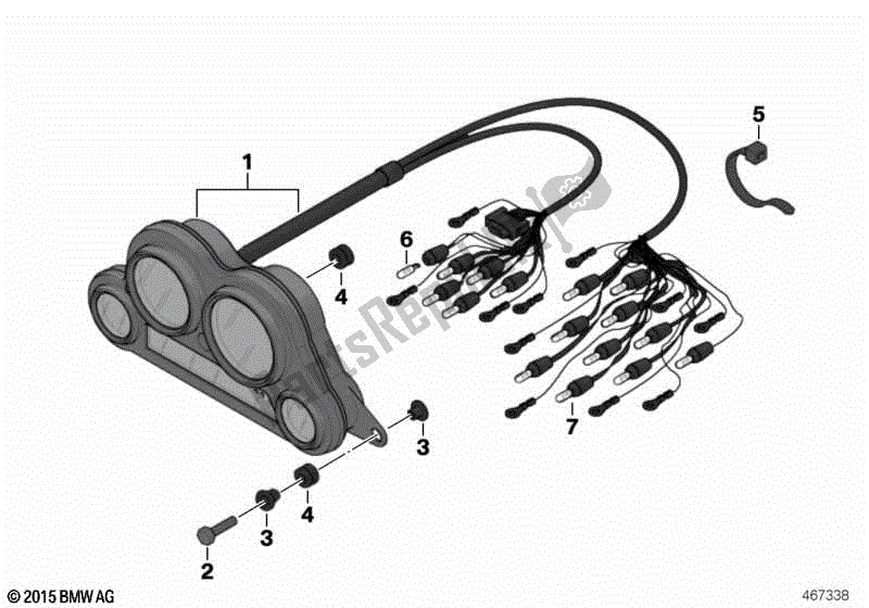 Alle onderdelen voor de Instrumentenpaneel van de BMW K 1200 GT 41 2002 - 2004