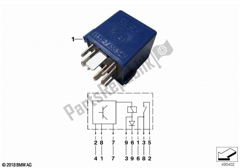 Tutte le parti per il Modulo Di Avviamento del BMW K 1200 GT 41 2002 - 2004