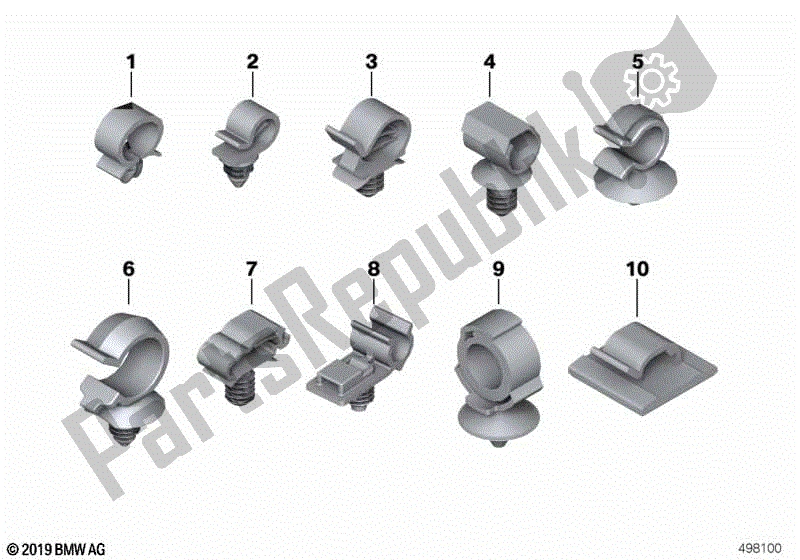 Toutes les pièces pour le Support De Tube du BMW K 1200 GT 41 2002 - 2004