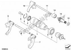 6-speed transmission shift components