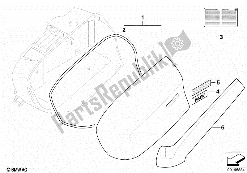 Todas las partes para Tapa De La Caja En La Parte Inferior De La Caja de BMW K 1200 GT 44 2006 - 2008