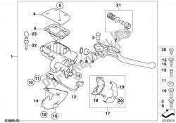 Handbrake lever