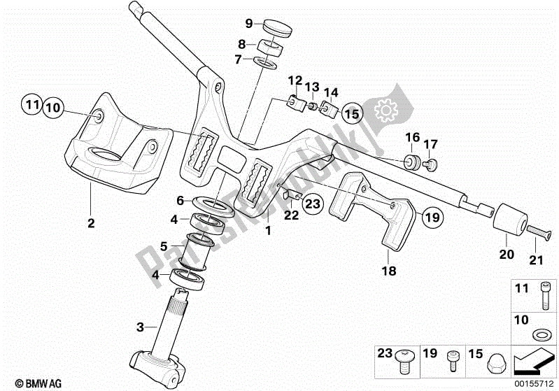 Todas las partes para Manillar de BMW K 1200 GT 44 2006 - 2008